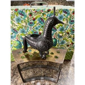 8” Chinese Green Black Ancient Peacock Phoenix Bird Incense Bronze Vessel Zun